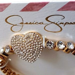 Jessica Simpson Heart bling bracelet